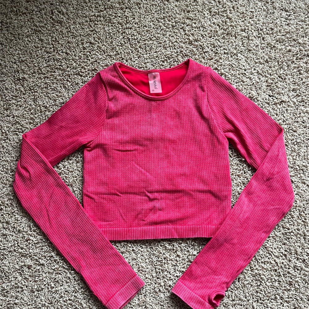 Altar'd State Pink Long Sleeve Top